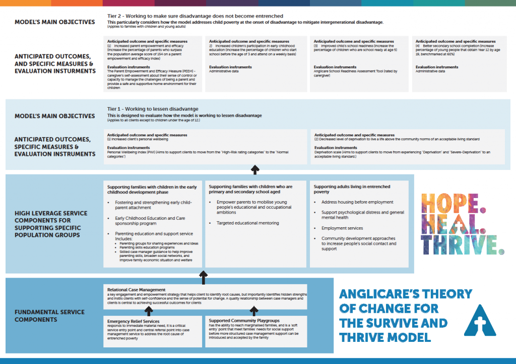 Survive and Thrive Theory of Change Infographic