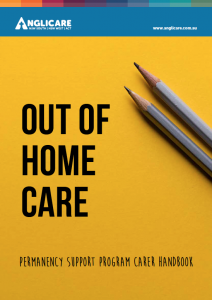Out of Home Care Carer Handbook Cover