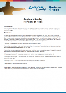 Anglicare Sunday 2021 Readings Screenshot